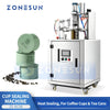 ZONESUN ZS-KCS6 automatic pneumatic rotary cup and tea can heat sealing machine