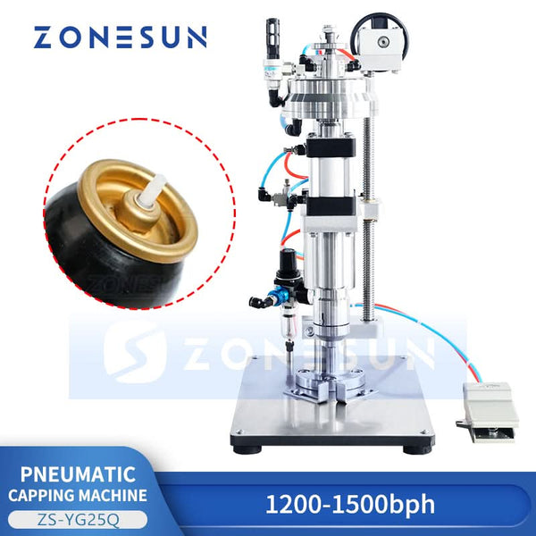 Zonesun ZS-YG25Q Pneumatic Aerosol Can Crimping Machine