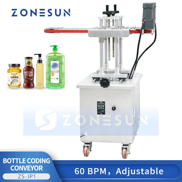 ZONESUN ZS-JP1 Bottle Clamping Conveyor for Inkjet Printing Integration