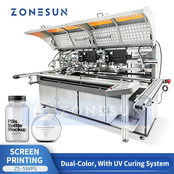 ZS-SWP5 Automatic Dual-Color Screen Printing Machine