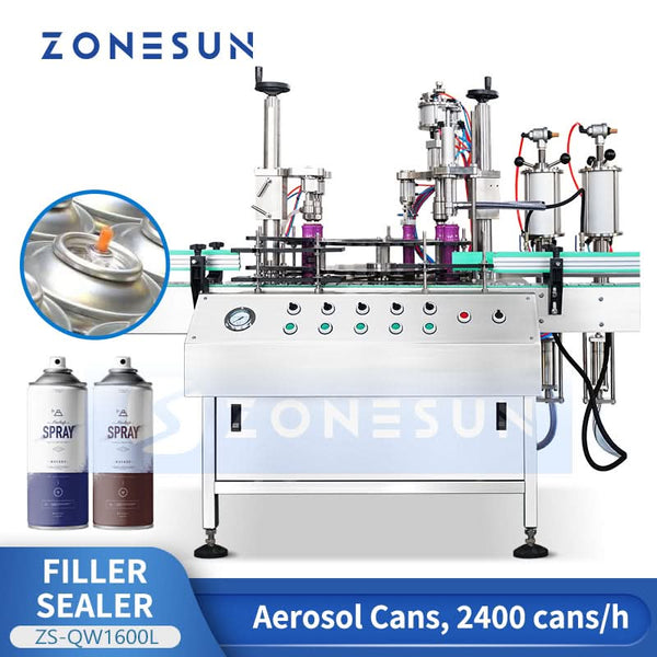 Aerosol Filling Machines – Spray Can Filler for Gas & Liquid Products