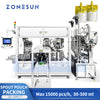 ZONESUN ZS-SPFC7 12-Nozzle Automatic Spout Pouch Filling and Capping Machine CIP Cleaning for Juice Sauce