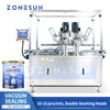 ZONESUN ZS-AFK120 Automatic Vacuum Can Seamer Machine for Milk Powder Packaging Line