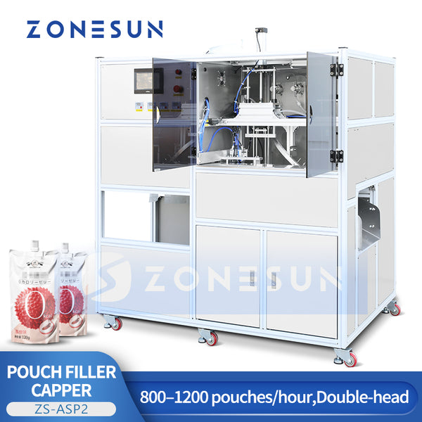 ZONESUN ZS-ASP2 Spout Pouch Liquid Filling & Capping Machine
