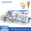 ZONESUN ZS-FS80 Automatic Ice Cream Filling & Sealing Machine | 8-Lane Cup Cone Popsicle Production Line