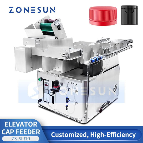 ZONESUN ZS-SLJ10 Automatic Step-Type Cap Sorter Machine Low-Noise Elevator Cap Feeder