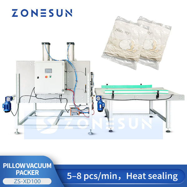 ZONESUN automatic pillow vacuum compression packing machine