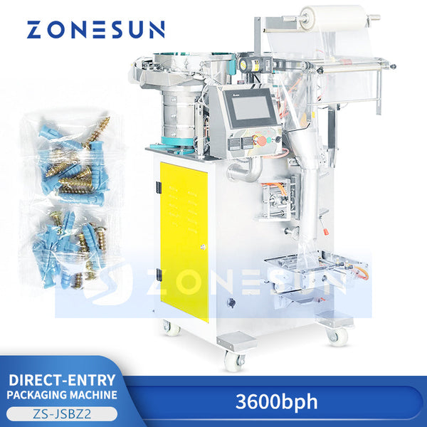 ZONESUN ZS-JSBZ2 Screw Hardware Accessories Pouch Packing Machine Filling Sealing Equipment