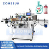 ZONESUN ZS-TB300L Vertical Automatic Round & Flat Bottle Labeling Machine