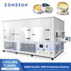 ZONESUN ZS-CT3 Industrial Cooling Tunnel Machine with Reciprocating Conveyor System for Chocolate Candle Wax Candy Paste