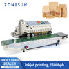 ZONESUN ZS-FR1800P Automatic Bag Sealer with Integrated Code Printer