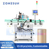 ZONESUN ZS-202F Round Box Top Edge Sealing Machine Wrap-around Taping & Labeling Machine