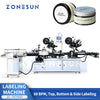 ZS-TB700D multi-surface bottle labeler, 60 bottles per minute