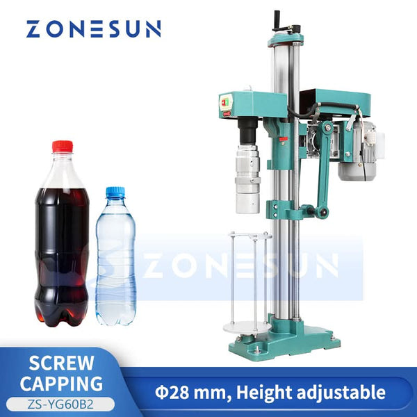 ZONESUN ZS-YG60B2 semi-automatic screw capping machine front view