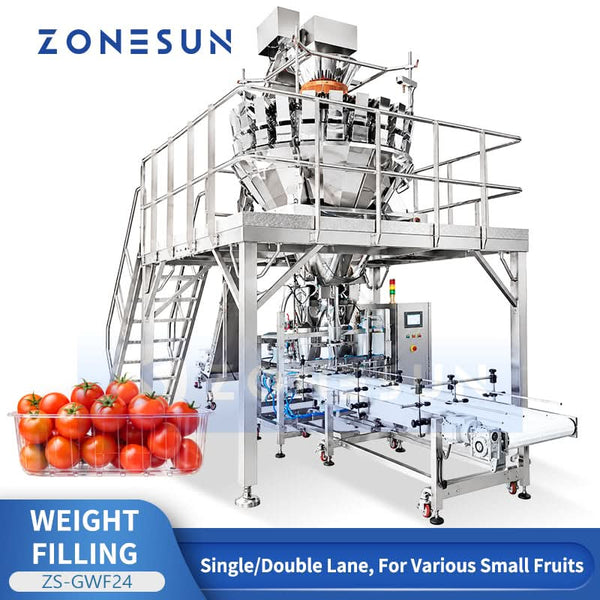 ZONESUN ZS-GWF24 automatic multihead weigher clamshell filling machine