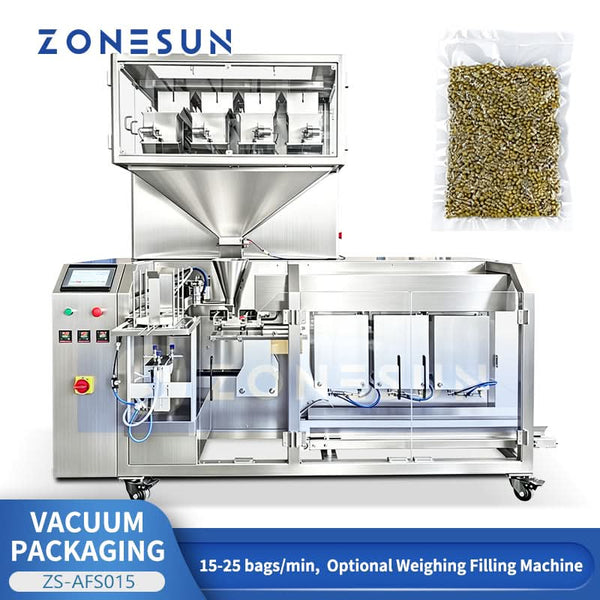 ZONESUN ZS-AFS015 Automatic 3-Chamber Premade Pouch Vacuum Packaging Machine