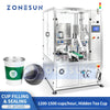 ZONESUN ZS-AFS20D Automatic Rotary Tea Cup Filling and Sealing Machine for Pre-Layered