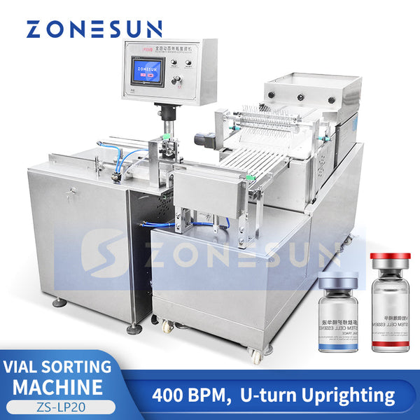 ZONESUN ZS-LP20 High-Speed Vial Unscrambler Bottle Orienting Machine Vial Feeding Machine