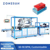 ZONESUN ZS-MSFM730 Automatic Cellophane Overwrapping Machine for Perfume Cosmetic Medicine Box