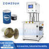 ZONESUN ZS-AFK400 Semi-automatic Vacuum Can Seamer with Nitrogen Flushing