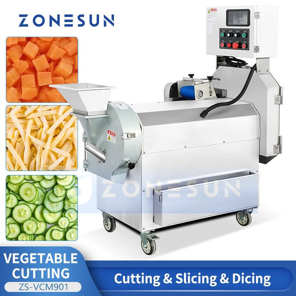 ZONESUN ZS-VCM901 Multi-Function Industrial Vegetable Cutter Commercial Slicing Dicing Shredding Machine