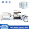 ZONESUN ZS-SPL9 Automatic Feeding Multi-Pack Shrink Wrapping Machine Production Line Boxes and Books