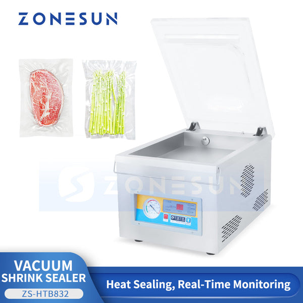 ZONESUN ZS-DZ260 Desktop Commercial Tabletop Vacuum Sealer for Meat Deli Packaging