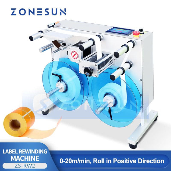 Zonesun ZS-RW2 Roll to Roll Label Rewinding Machine
