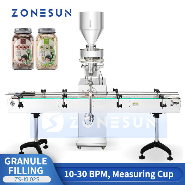 ZONESUN ZS-KL02S Automatic Volumetric Cup Measuring Granule Salt Beans Filling Machine
