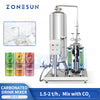 ZONESUN ZS-CF Automatic Carbonated Soft Drink Mixing Machine CO2 Carbonation System for Sparkling Juice