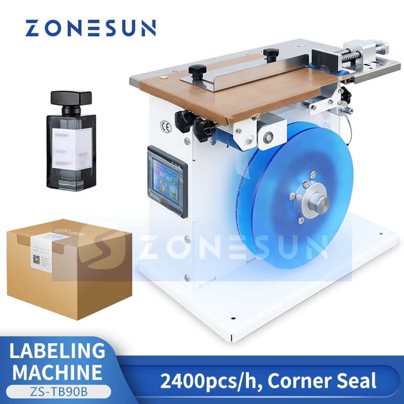Zonesun ZS-TB90B Tamper Evident Corner Wrap Labeling Machine