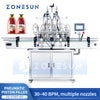 ZONESUN ZS-YT6T-6Y Automatic Pneumatic Piston Viscous Liquid Filling Machine 6 Heads Tomato Sauce Juice Filler