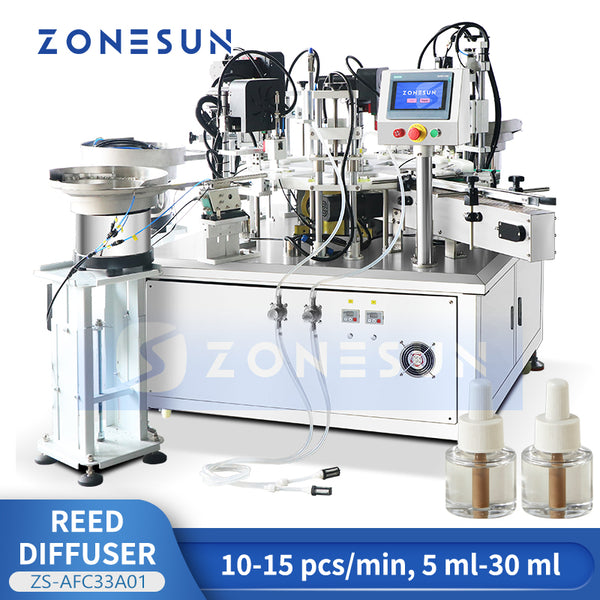 ZONESUN ZS-AFC33A01 Automatic Liquid Filling and Capping Machine for Mosquito Repellent Essential Oil Bottles