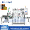 ZONESUN ZS-AFK180 Double Head Continuous Motion Jar Capper for Glass Jars Twist-off Metal Lug Caps Sealing