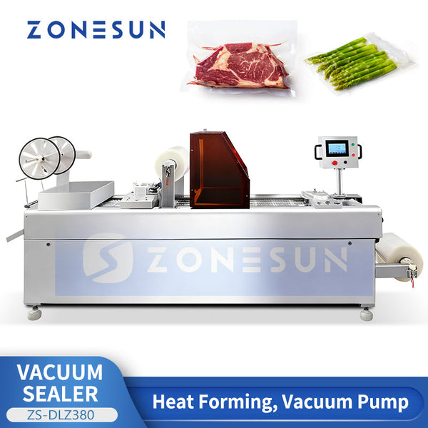 ZONESUN ZS-DLZ380 Automatic Stretch Film Vacuum Packaging Machine Automatic Vacuum Sealer