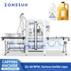ZONESUN ZS-XG441RSL Fully Automatic Servo Capping Machine with Cap Elevator