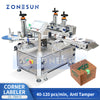 ZONESUN ZS-TB816 Automatic Double-Sided Tamper Evident Labeling Machine Security Seal Applicator