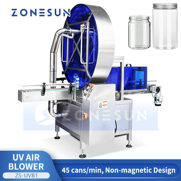 ZONESUN ZS-UVB1 Automatic Bottle & Can UV Sterilization Air Rinsing Machine