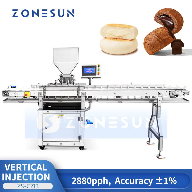 Zonesun ZS-CZI3 Bread Filling Machine Automatic Bread Injection Machin