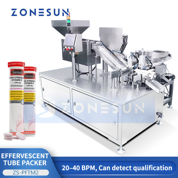  ZONESUN automatic effervescent tablet filling and capping machine 