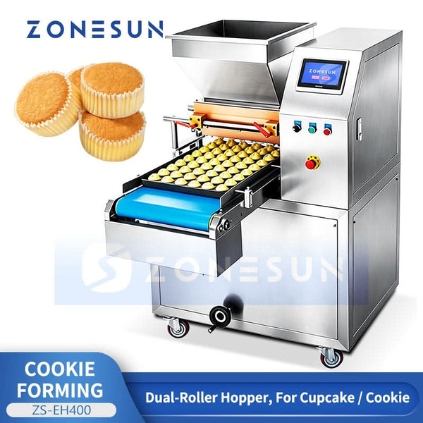 ZONESUN ZS-EH400 Commercial Automatic Cookie Depositor with Interchangeable Nozzles Wire Cut Machine