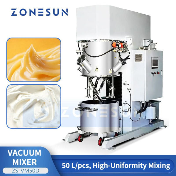 ZONESUN ZS-VM50D Industrial Double Planetary Vacuum Mixing Machine for High Viscosity Paste