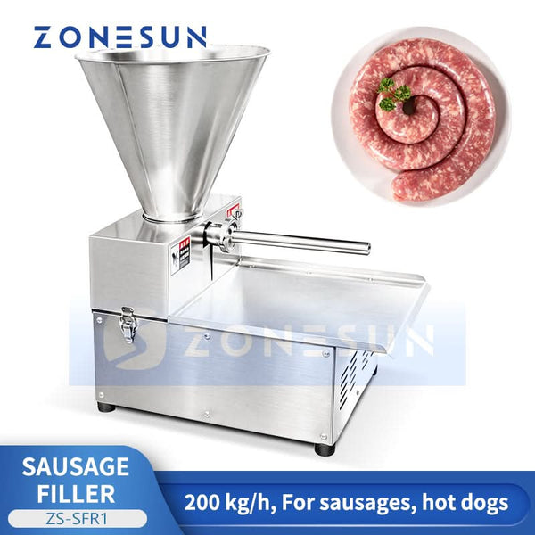 ZONESUN ZS-SFR1 Commercial Electric Sausage Stuffer & Hot Dog Filler Machine