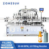 ZONESUN ZS-SV10HS Automatic 10-head Servo Piston Pump Jam Shower Gel Llotion Filling Machine