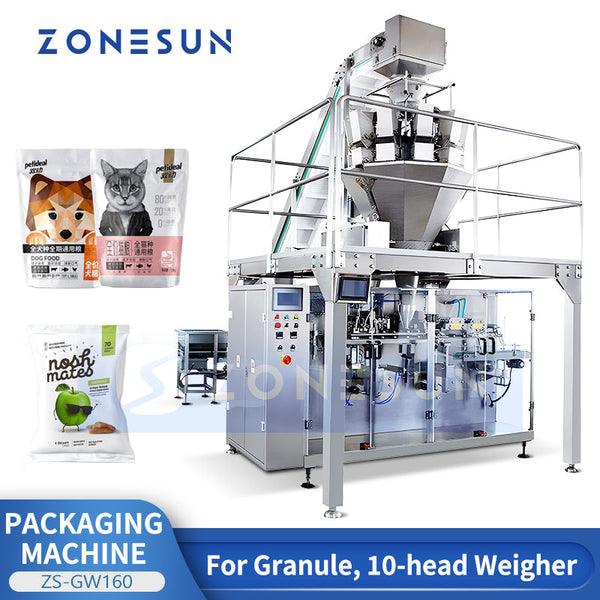 ZONESUN ZS-GW160 10-Head Weigher Premade Pouch Packing Machine