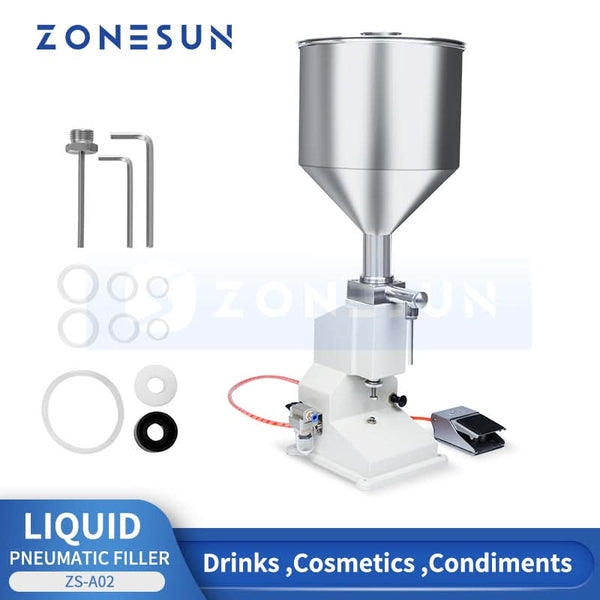 ZONESUN ZS-A02 Pneumatic Paste Filler for Honey Lotion Face Cream Sauce