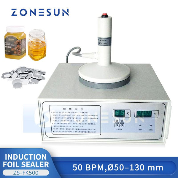 ZONESUN ZS-FK500 Handheld Aluminum Foil Sealing Machine 50–130mm