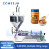 ZONESUN ZS-GTJ Pneumatic Paste Filling Machine for Peanut Butter with Mixer & Hopper