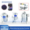 ZONESUN ZS-MB300L3 Triple Mixing Tank Industrial Stainless Steel Liquid Blender for Cosmetics Food