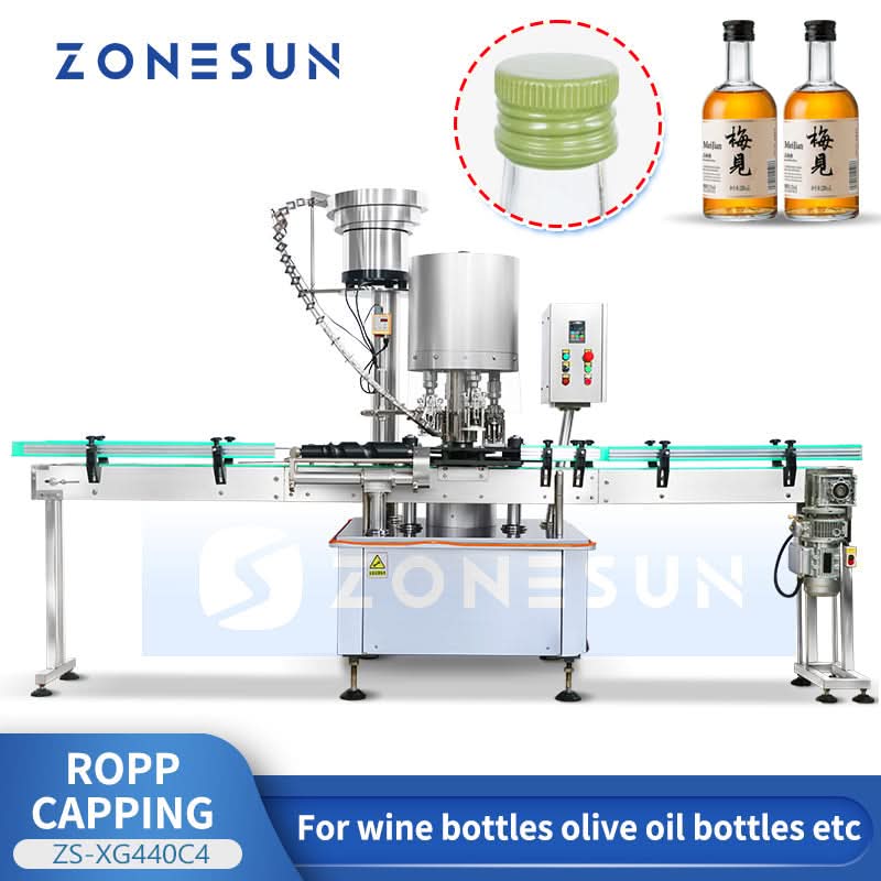 Zonesun ZS-XG440C4 Automatic ROPP Cap Rotary Capping Machine